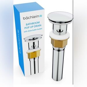 Bathroom Sink Drain with Overflow - Sink Stopper 2/Pop Up Function Big Cap